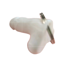 Hard Keychain by Plastered Design Co. Funny Gag Gift Novelty Prank Variety of Colors